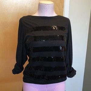 Sequin Stripe T-shirt